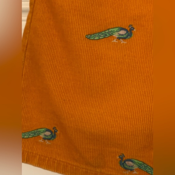 J Crew Corduroy Mustard Yellow Embroiled Skirt Size 4 - Picture 3 of 3